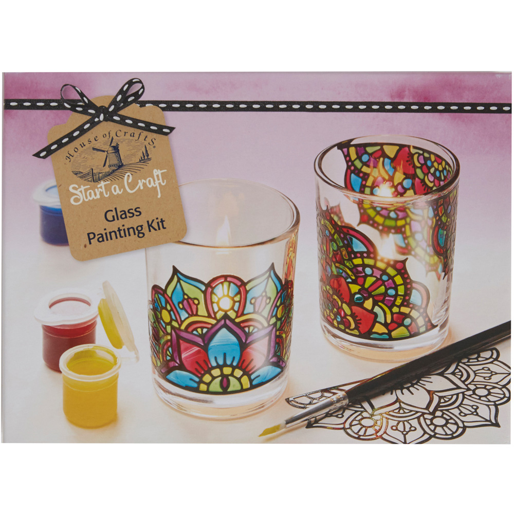 House of Crafts Multicoloured Glass Painting Craft Kit Image 1