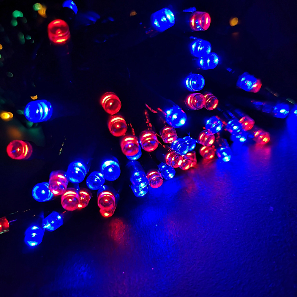 Premier TimeLights 1000 Multicolour LED Multi-Function Green Cable String Light 100m Image 4