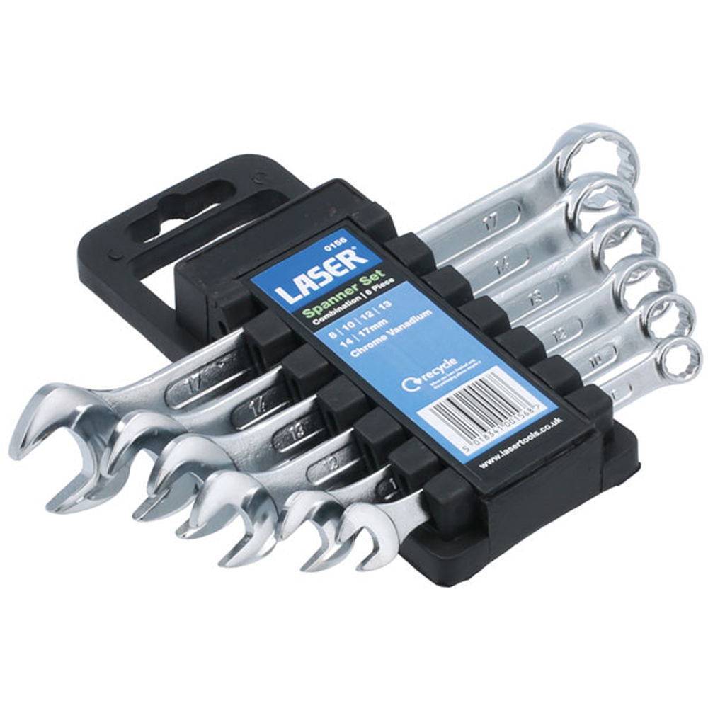 Laser 156 6 Piece Combination Spanner Set 8 to 17mm Image 5