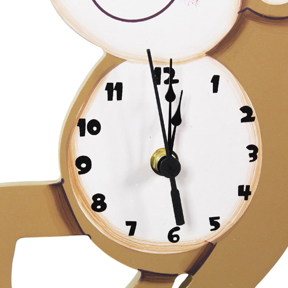 Teamson Kids Fantasy Fields Toy Furniture Sunny Safari Monkey Wall Clock Image 3