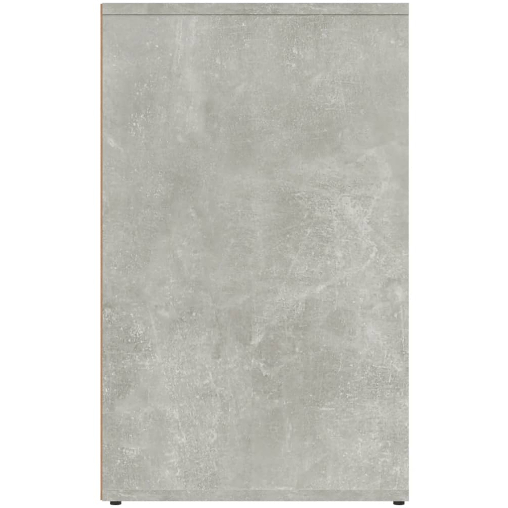 vidaXL 3 Shelf Concrete Grey Engineered Wood Dressing Cabinet Image 4