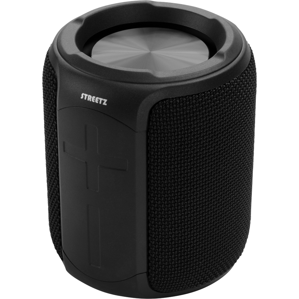 Streetz Black Waterproof Bluetooth Speaker 2 x 5W Image 1