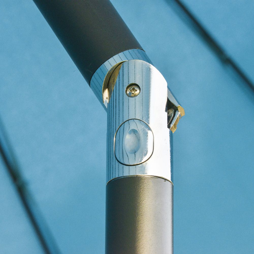 Outsunny Blue Crank and Tilt Parasol 2m Image 3