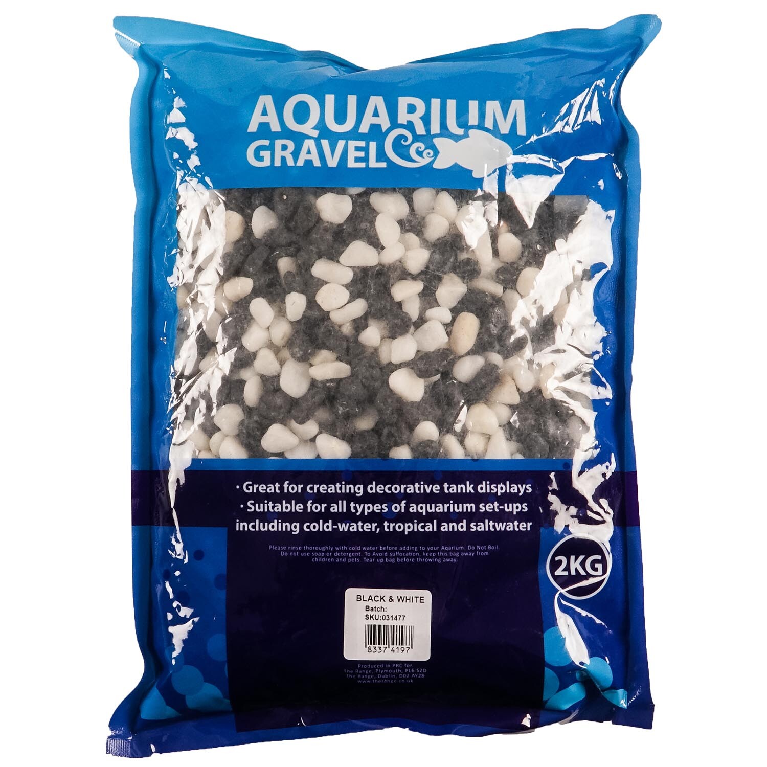 Black and White Aquarium Gravel 2kg Image