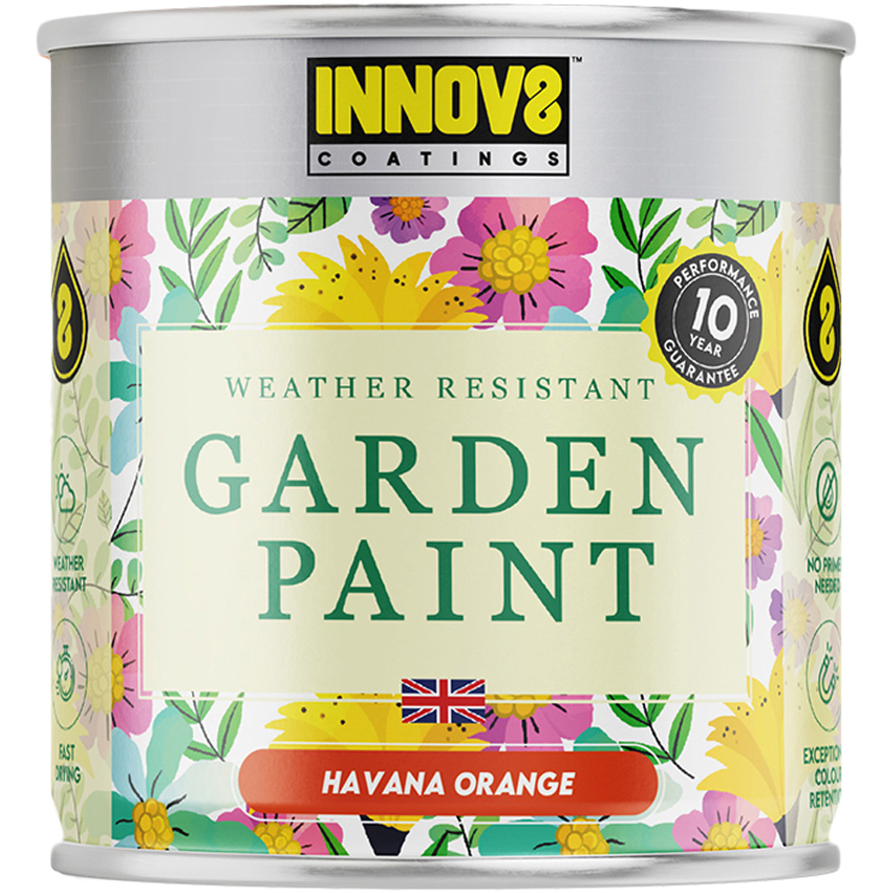 Innov8 Coatings Havana Orange Garden Paint 750ml Image 2