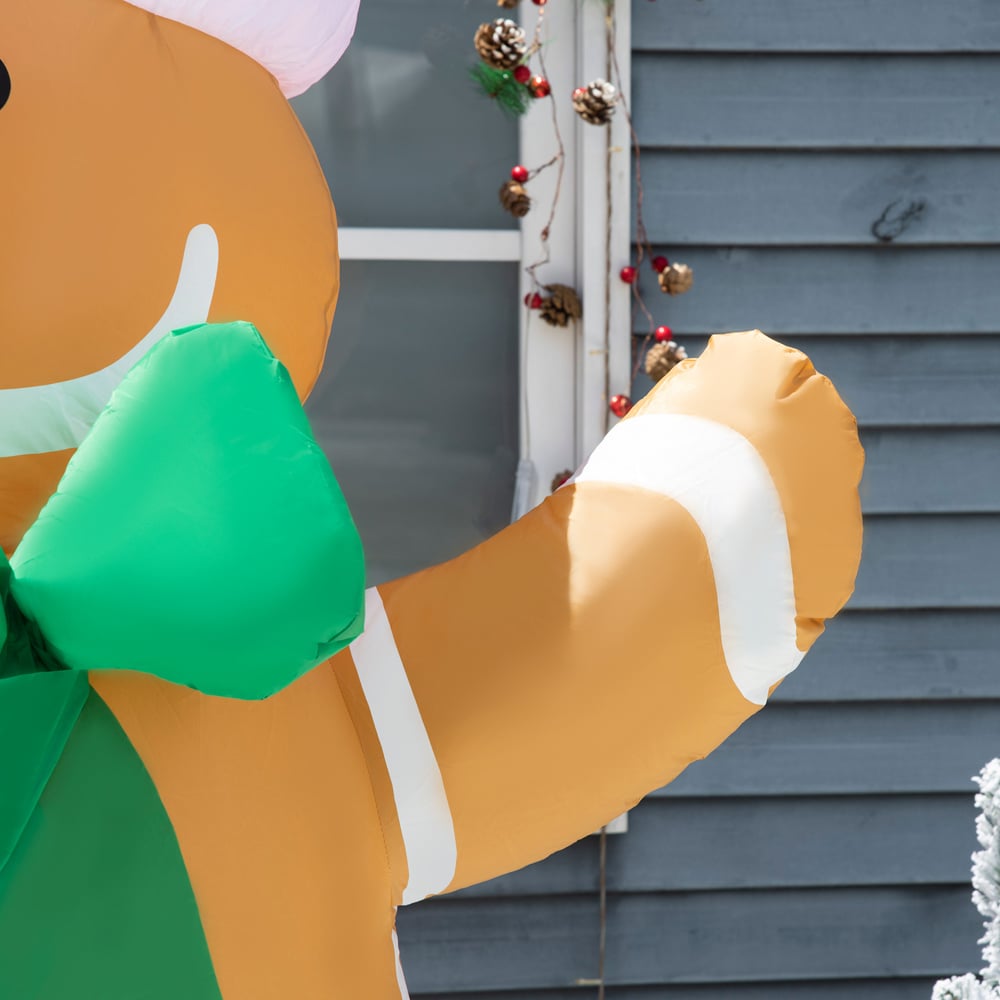Everglow LED Inflatable Gingerbread Man Christmas Decoration 6ft Image 7