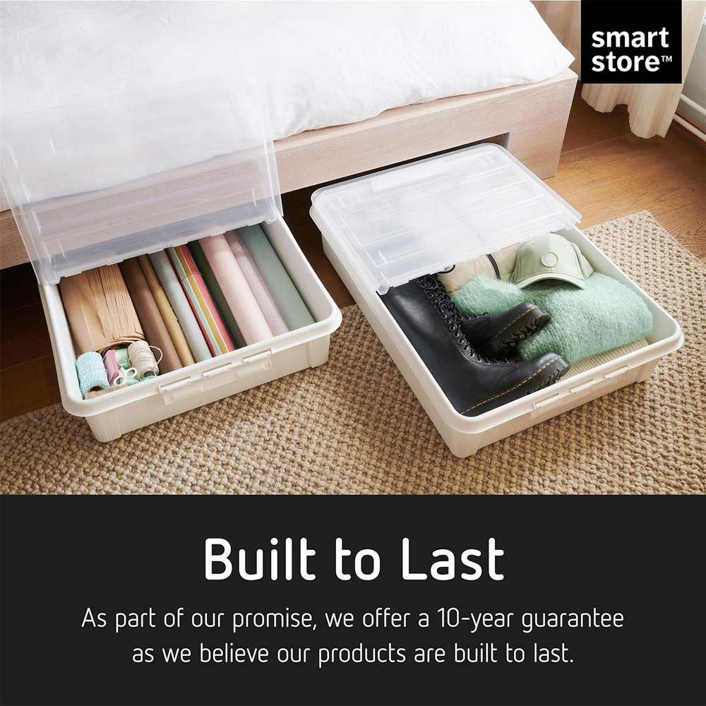 SmartStore Bedroller Underbed Storage Box with Transparent Lid 60L Image 8