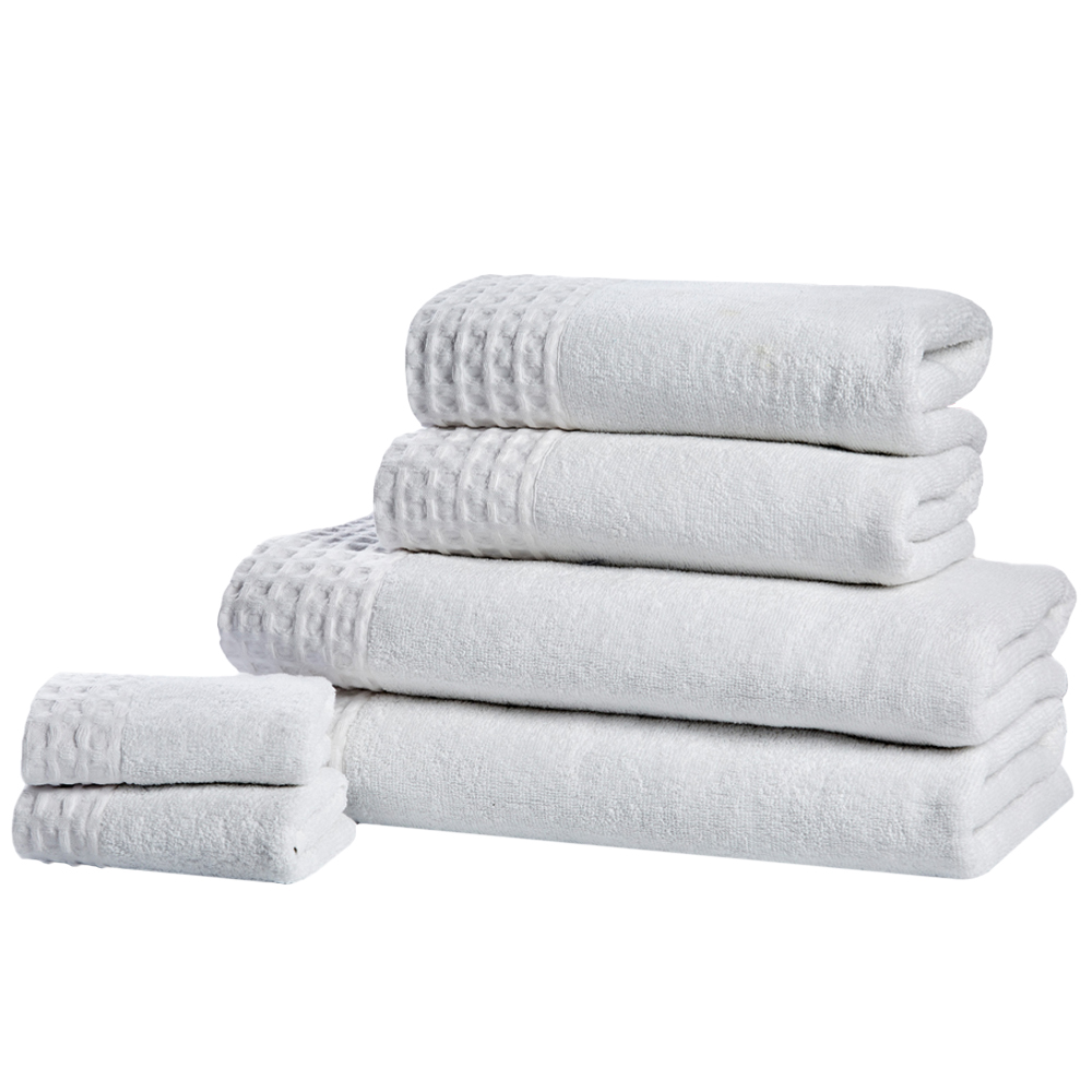 Rapport Home Retreat White Pure Cotton Towel Set of 6 Image 1