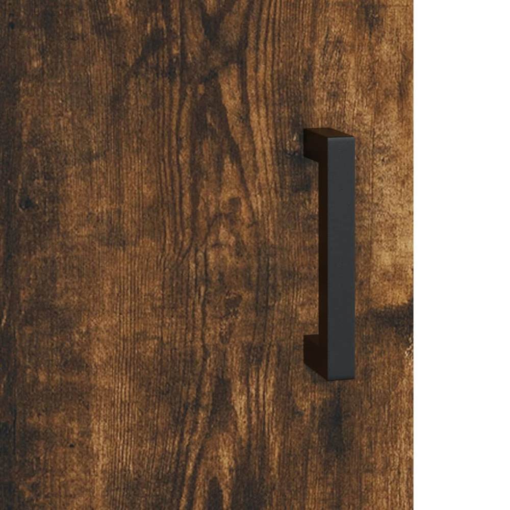 vidaXL 4 Door 2 Drawer Smoked Oak Highboard Image 9