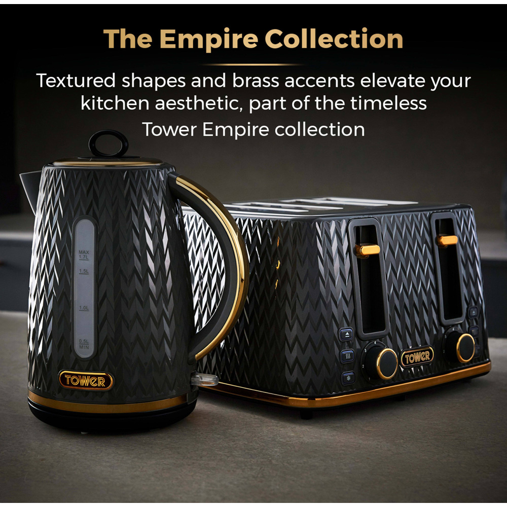Tower Empire EEJB323 4 Slice Toaster and 1.7L Kettle Set Image 8