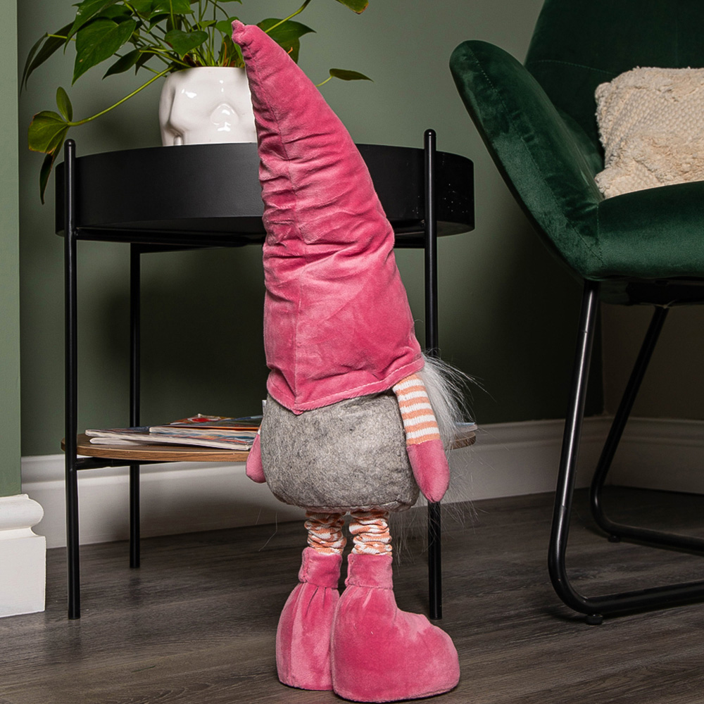Samuel Alexander Pink Standing Gonk Christmas Decoration 74cm Image 5