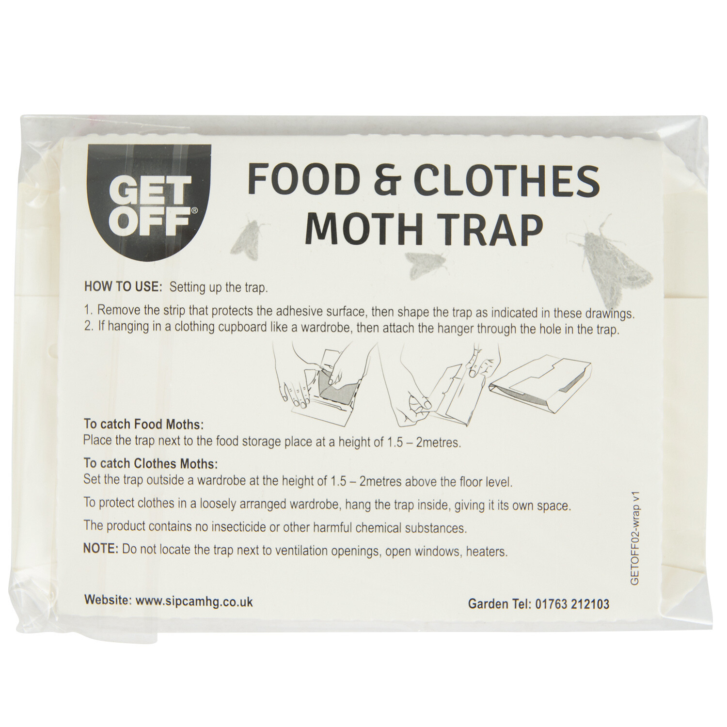 Wilko Get off Clothes & Food Moth Trap Image 5