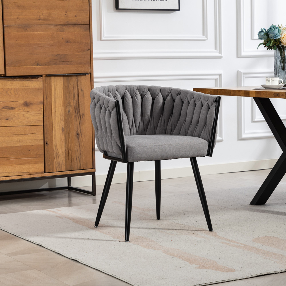 Artemis Home Aneta Set of 2 Grey Dining Chairs Image 4