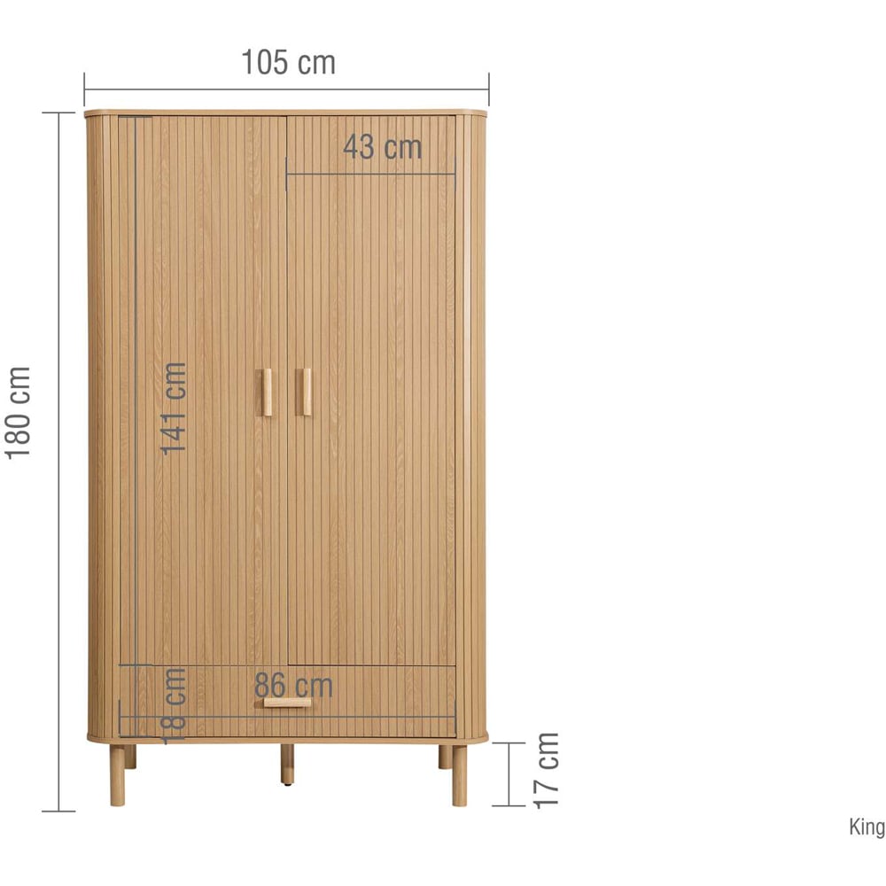 Birlea Axel Oak 4 Piece Bedroom Furniture Set Image 7