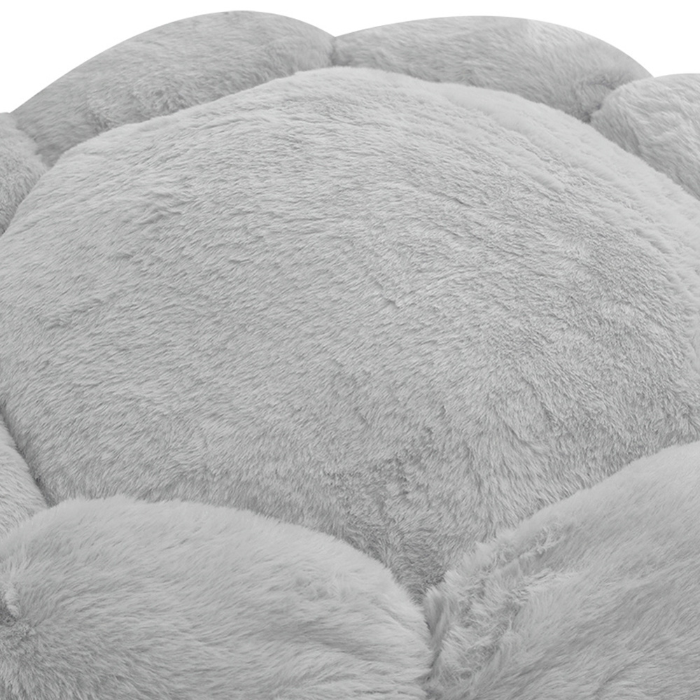 H&O Direct Grey Flower Shaped Pet Bed Image 2