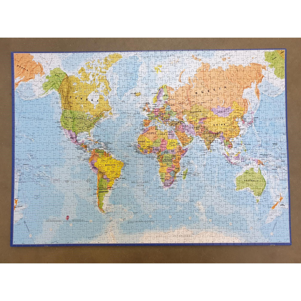 Craenen World Map 1000 Piece Jigsaw Puzzle Image 2