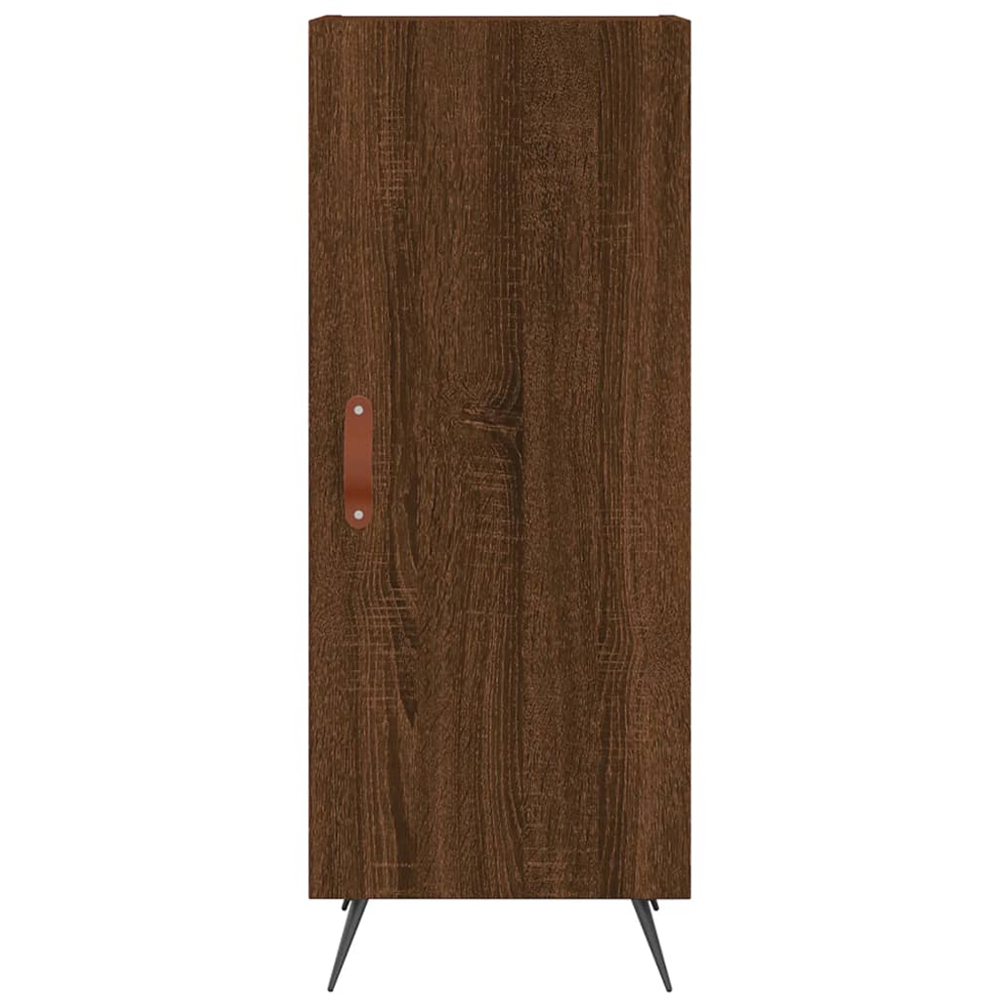 vidaXL Single Door Brown Oak Sideboard Image 6