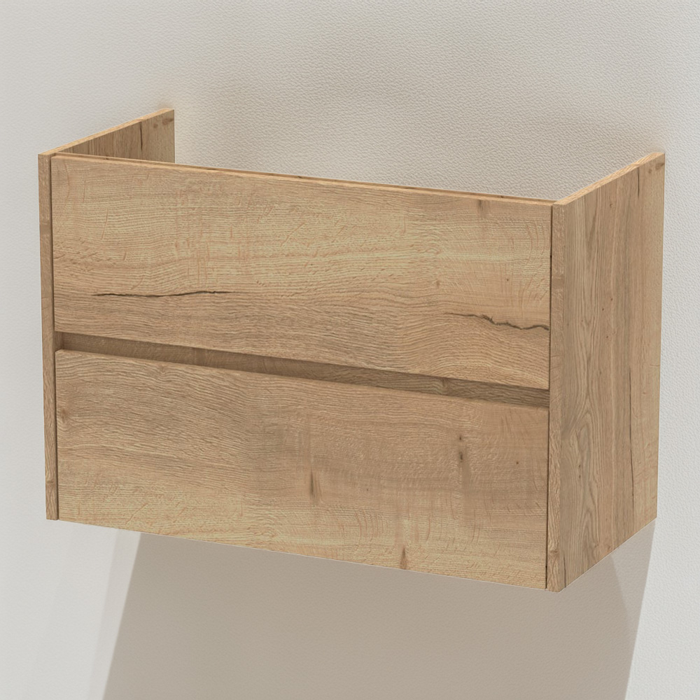 nuie Havana Components 2 Drawer Autumn Oak Wall Hung Unit Image 1