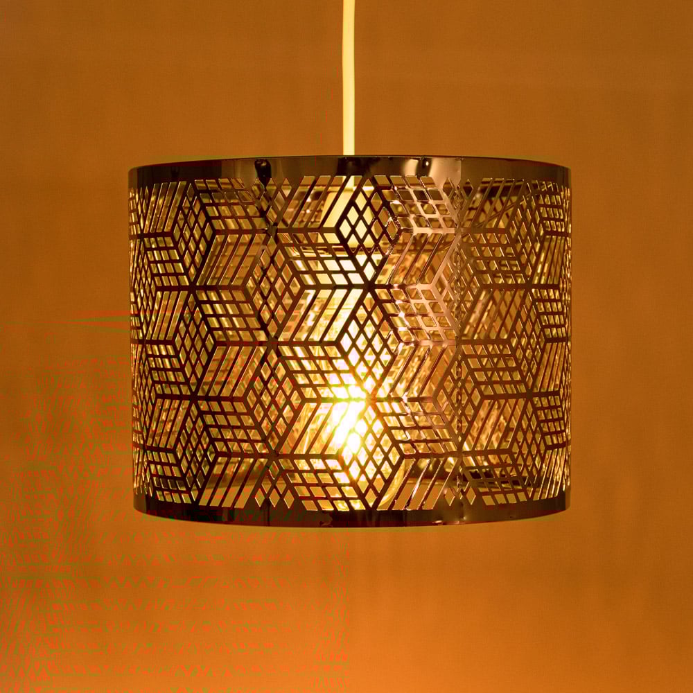Innoteck Chrome Geometric Light Shade Image 2