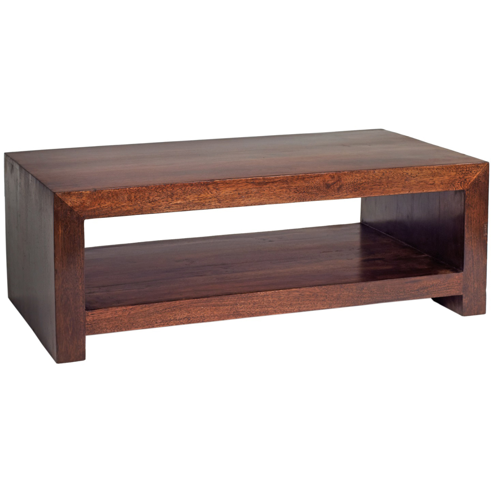 Brooklyn Nihash Toko Single Shelf Large Dark Mango Coffee Table Image 2