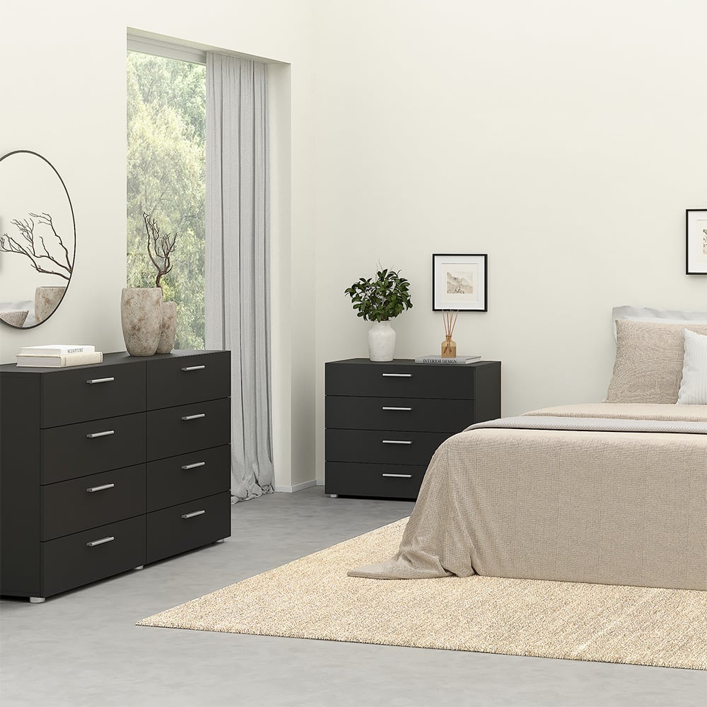 Florence 4 Drawer Black Chest of Drawers Image 5