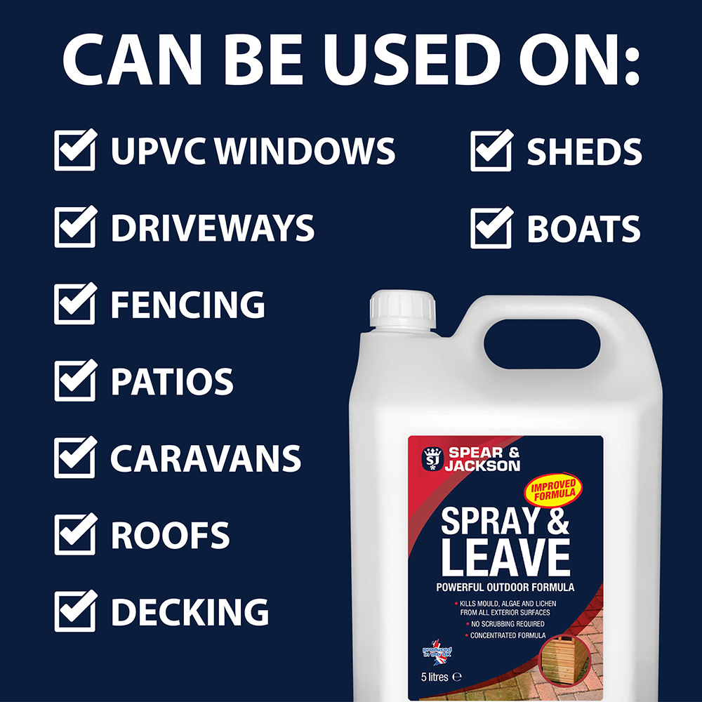Spear & Jackson Spray and Leave Ready to Use Formula 5L with Concentrated Formula 5L and LHT Spray Image 5