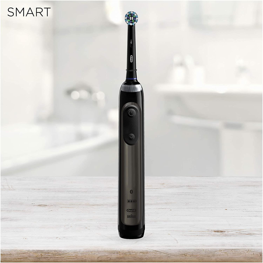 Braun Oral B Black Smart Electric Bluetooth Toothbrush 6000N Image 2