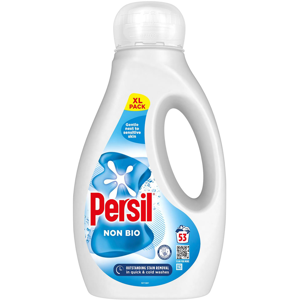 Persil Non Bio Liquid Detergent 53 Washes 1.54L 4 Pack Image 2