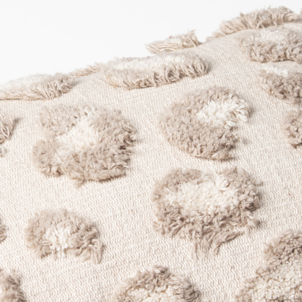 furn. Maeve Natural Tufted Cotton Cushion Image 5