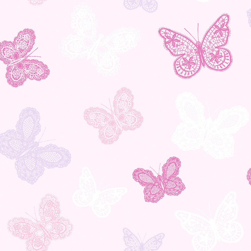 Superfresco Easy Butterfly Pink Wallpaper Image 1