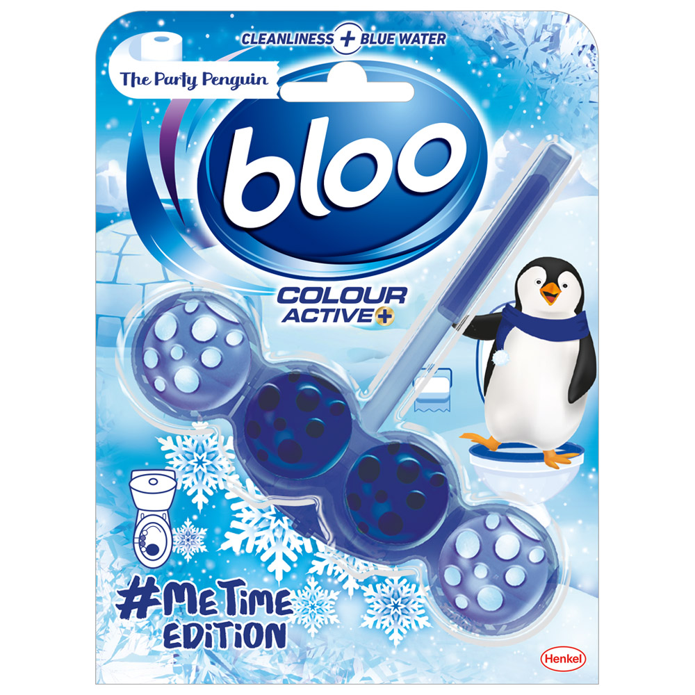 Bloo Colour Active Party Penguin Blue Rim Block 50g Image