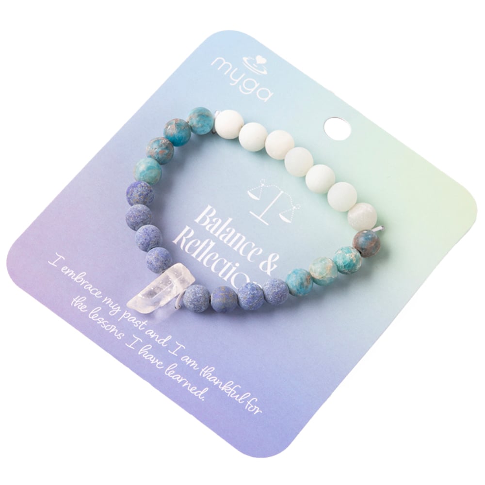 Myga Balance and Reflection Crystal Bead Bracelet Image 1
