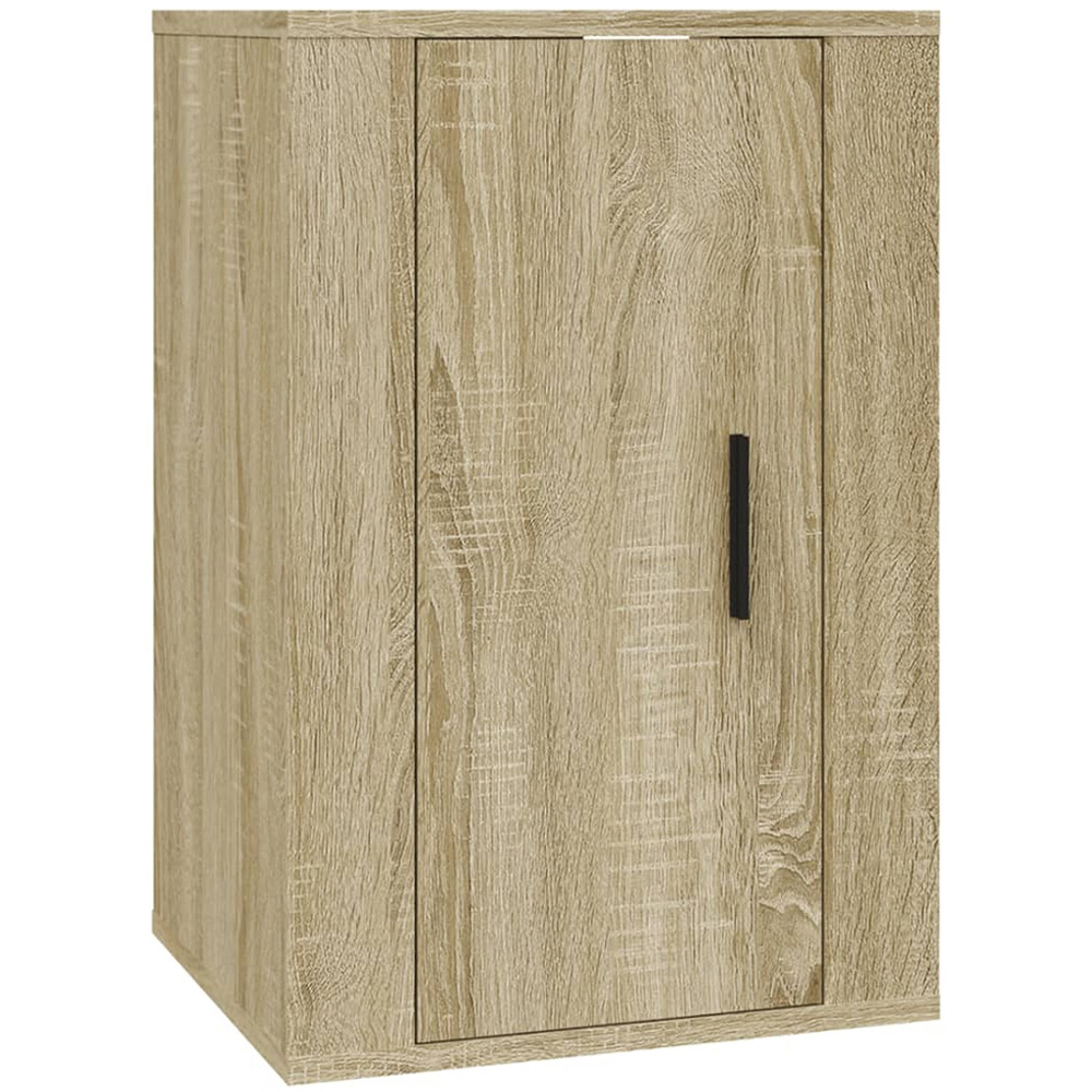 vidaXL Single Door Sonoma Oak Wall Mounted TV Cabinet Set of 2 Image 5