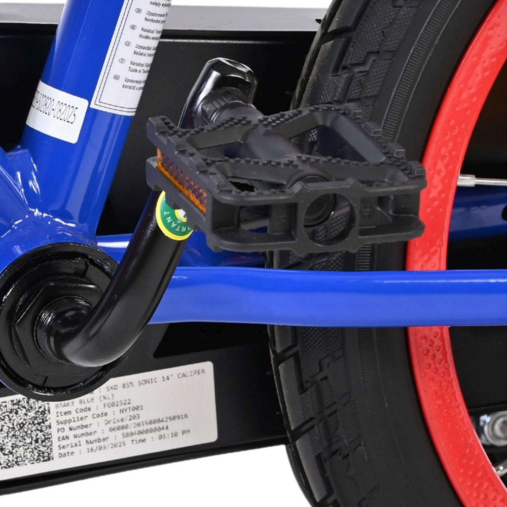 Volare SEGA Sonic Prime Kids 14 inch Multicolour Bike with Stabilisers Image 9