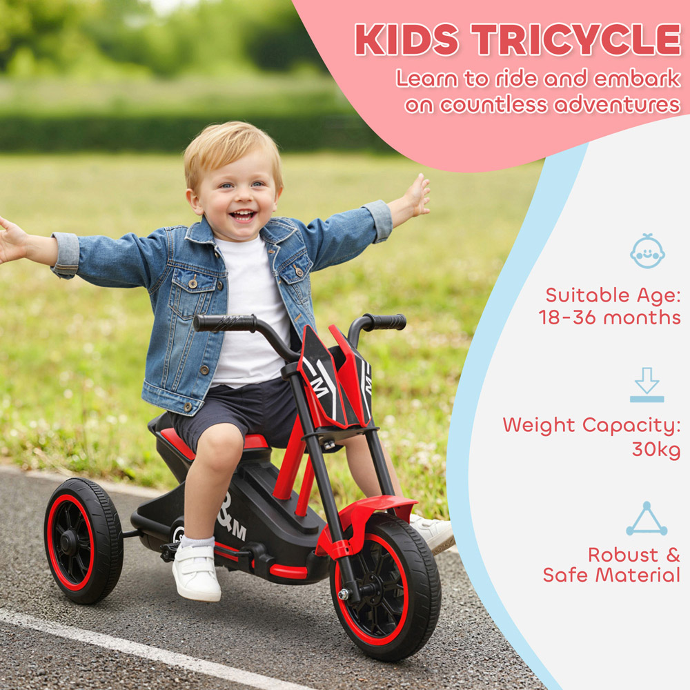 Tommy Toys AIYAPLAY Red 3 Wheel Kids Tricycle Image 8