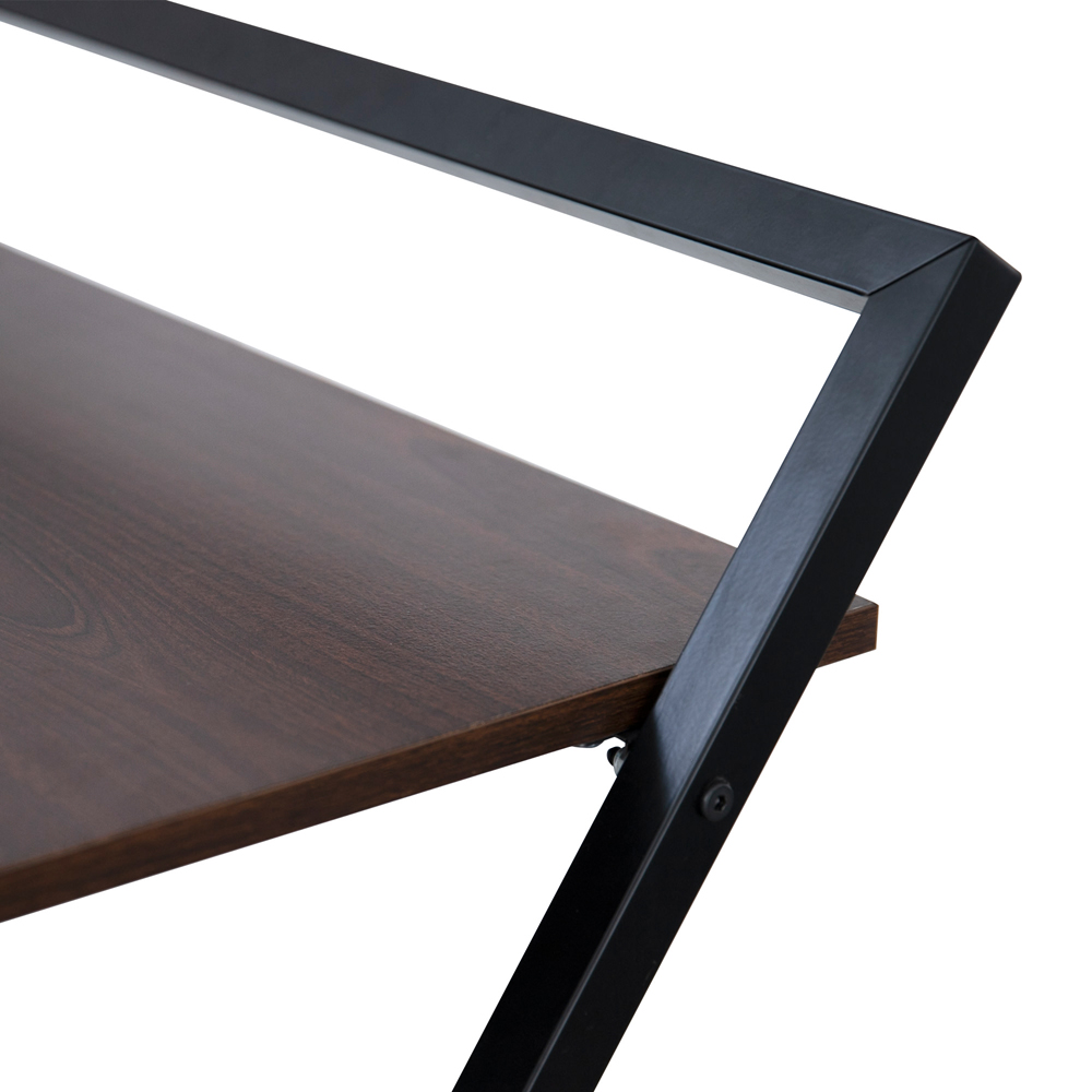 Teamson Home Wooden Foldable Computer Desk with Metal Base Natural and Black Image 4