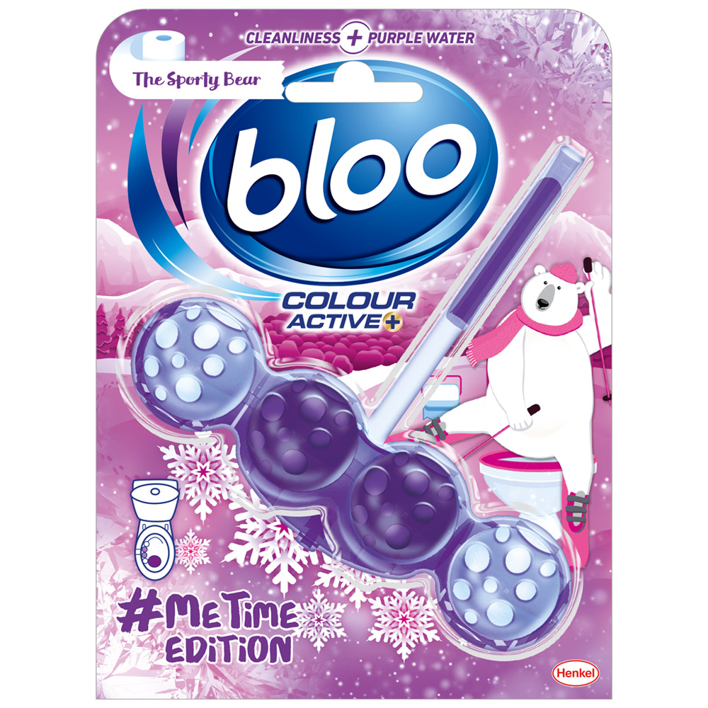 Bloo Colour Active Sporty Bear Lilac Blue Rim Block 50g Image