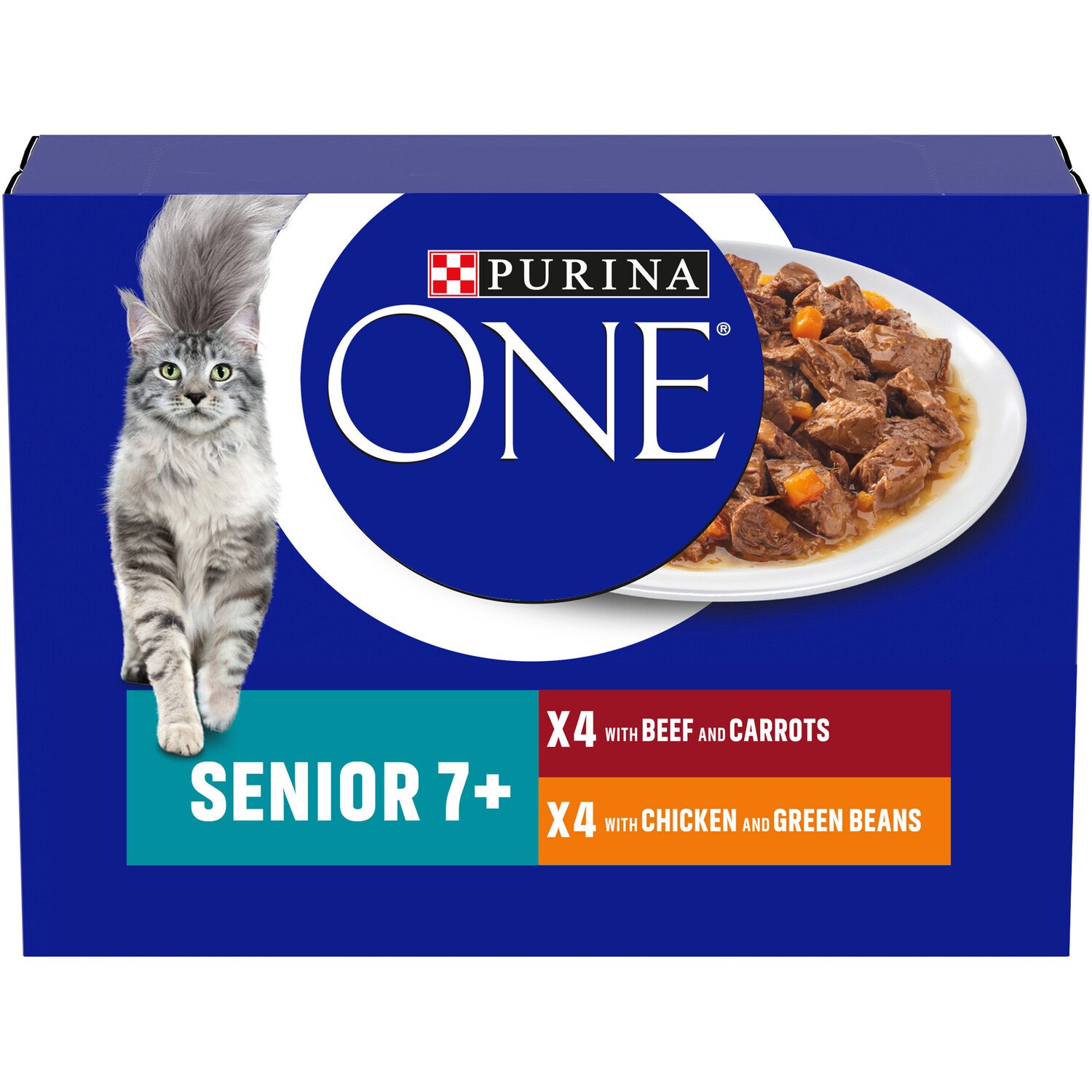 Purina One 7+ Chicken and Beef Cat Food Image