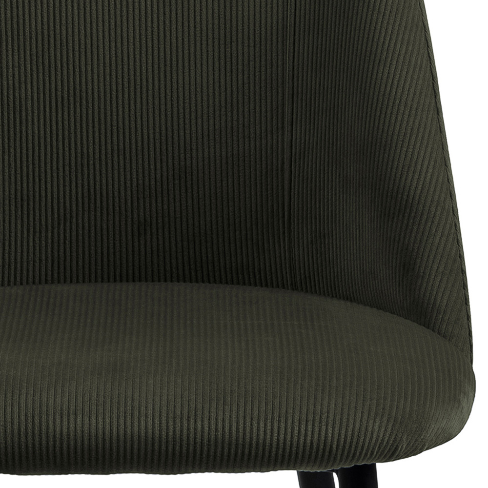 Florence Ines Set of 4 Olive Green Dining Chair Image 5