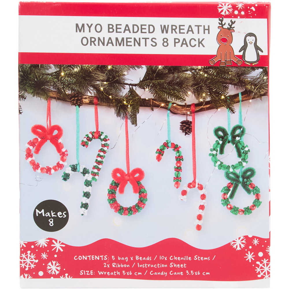 Make Your Own Beaded Wreath Ornaments Image 1