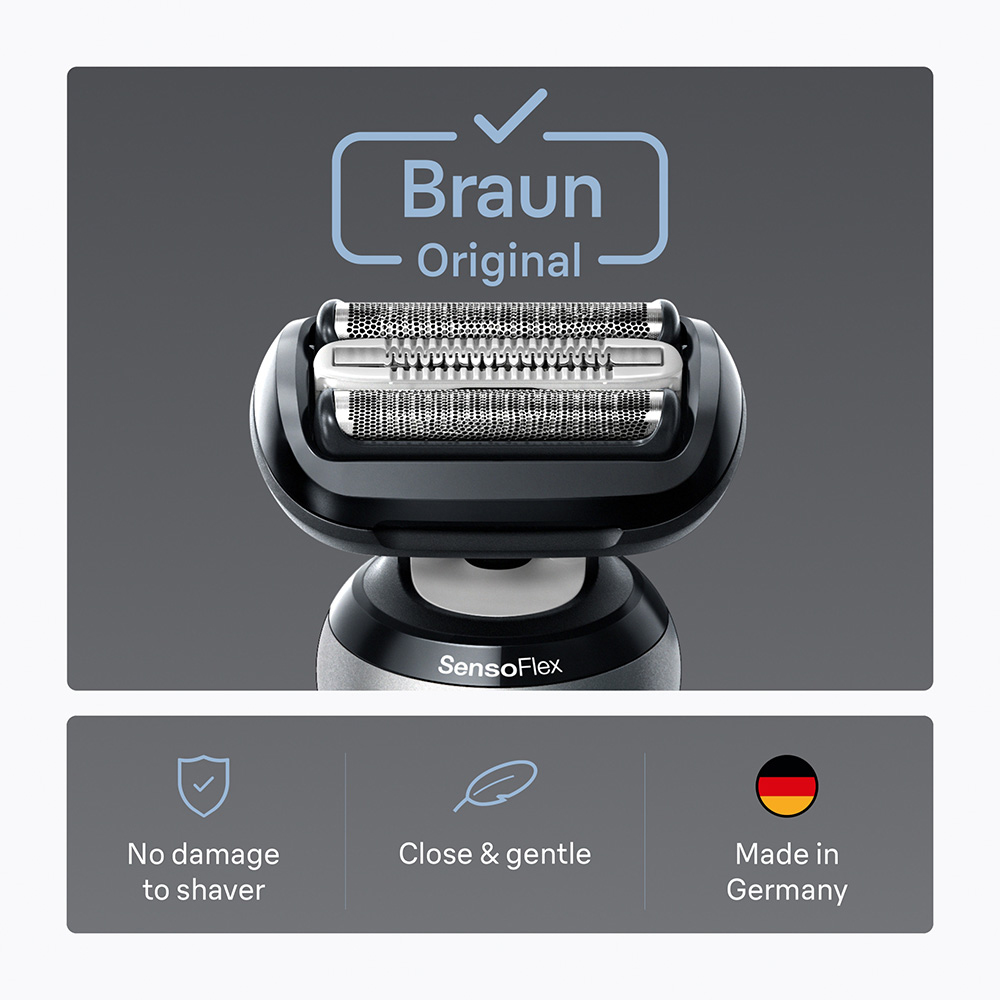 Braun Series 6 64B Black Electric Shaver Original Replacement Head Image 5