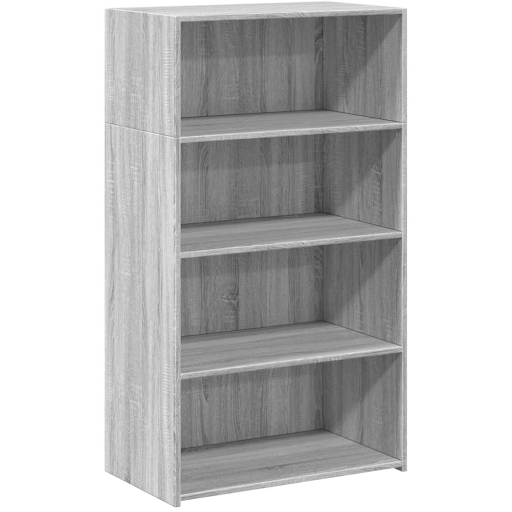 vidaXL 4 Shelf Grey Sonoma Highboard Image 2