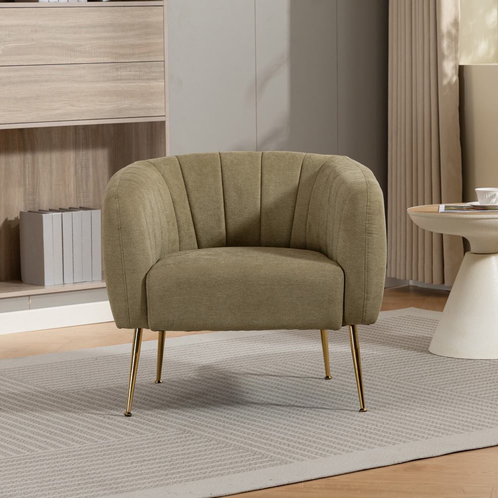 Artemis Home Stanton Pistachio Fabric Shell Accent Chair Image 3