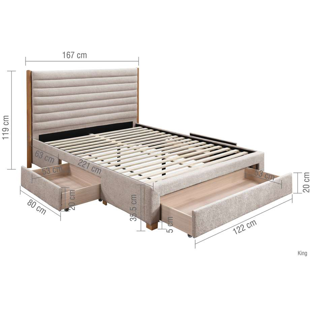 Birlea Arabella King Size Grey Velvet Bed Image 9