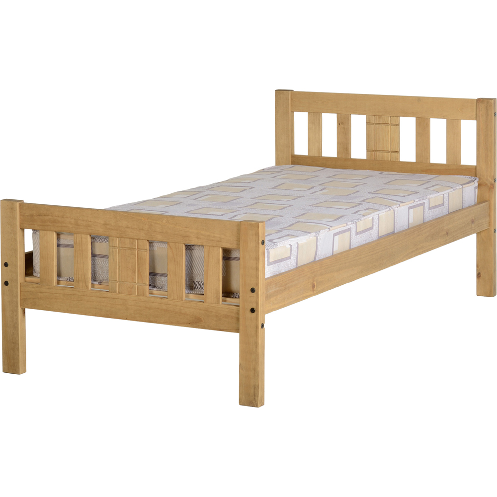 Seconique Rio Single Distressed Waxed Pine Bed Image 2