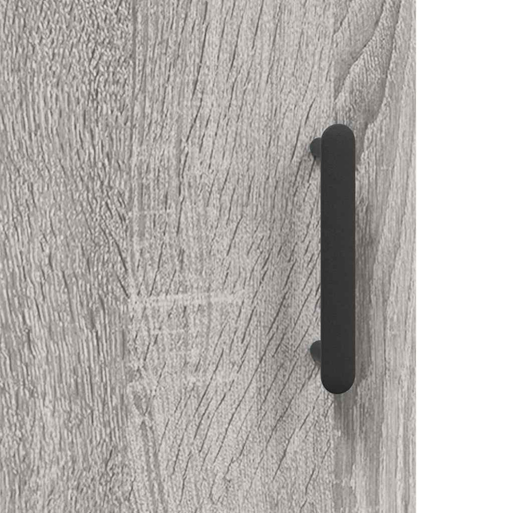 vidaXL 4 Door Grey Sonoma Highboard Image 9