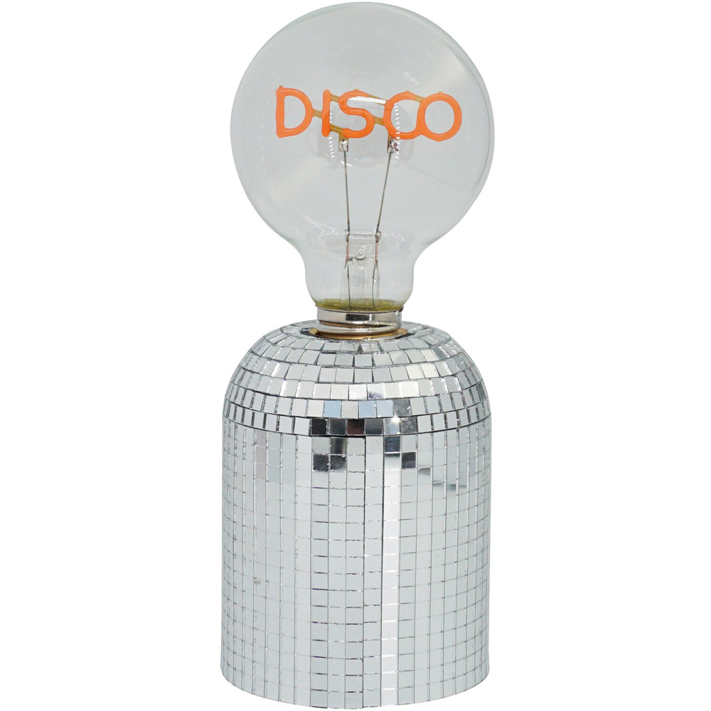 Disco Bulb Battery Operated Light	 - Silver Image 6