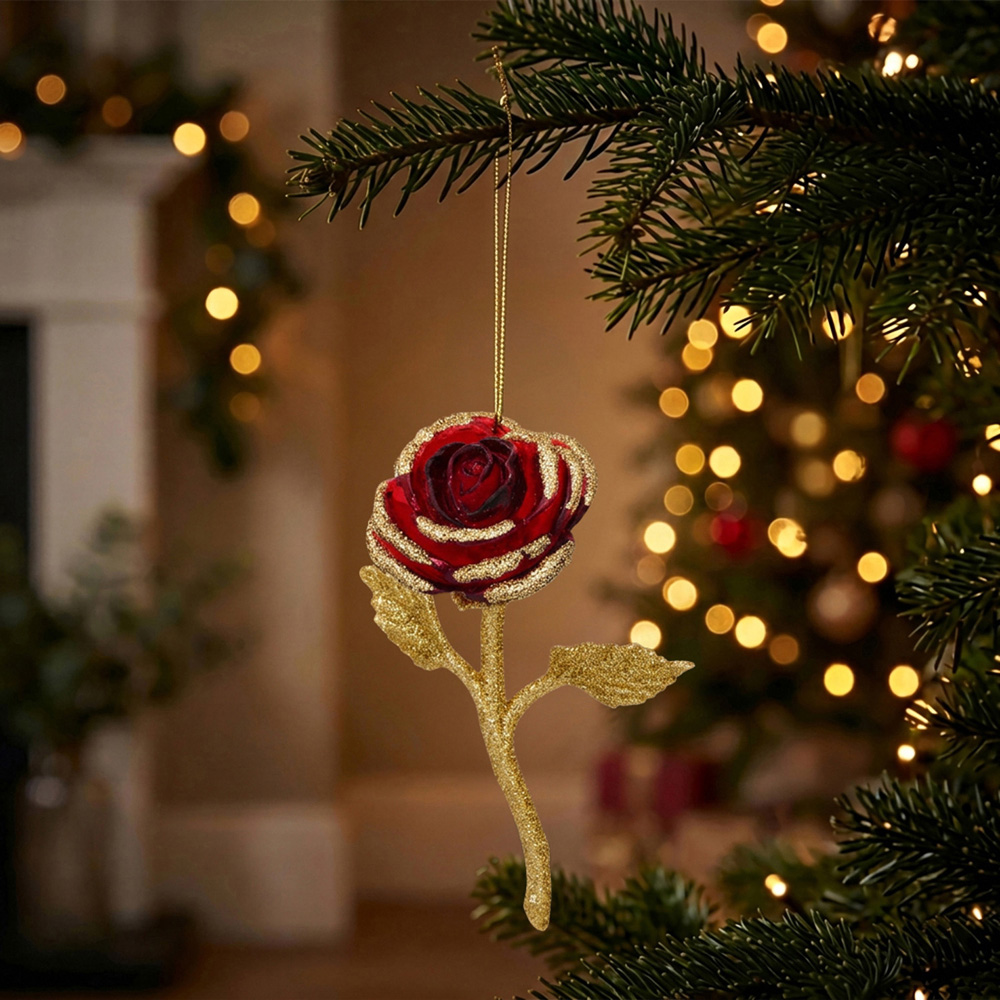 Red Rose Hanging Decoration Image 2
