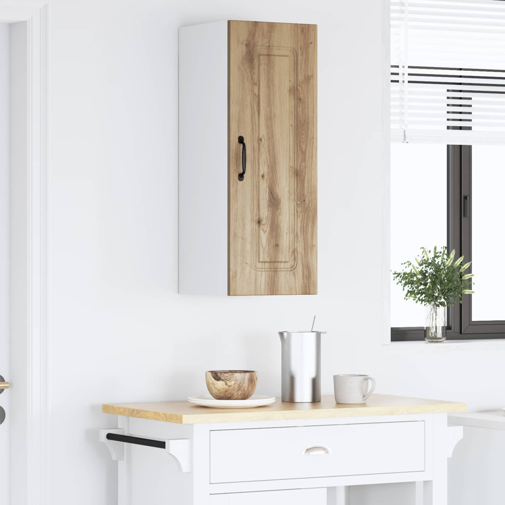 vidaXL Kalmar Single Door Artisan Oak Wall Kitchen Cabinet Image 9