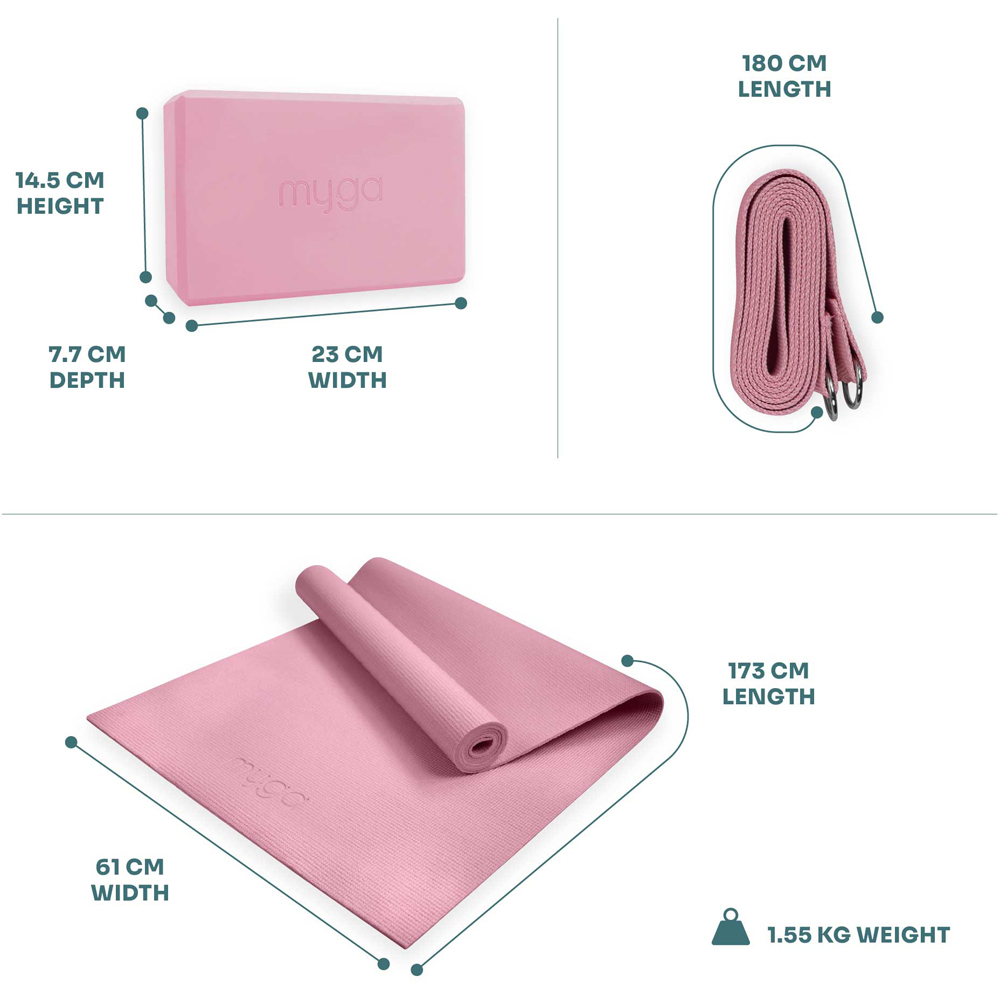 Myga Dusty Pink Yoga Starter Set Image 4
